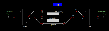 Pirtó állomás helyszínrajza (T2 Helyszínrajzi kép)