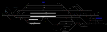 Cegléd állomás helyszínrajza (T2 Helyszínrajzi kép)