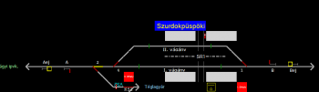 Szurdokpüspöki állomás helyszínrajza (T2 Helyszínrajzi kép)