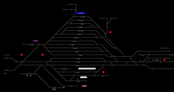 Dunaújváros állomás helyszínrajza (T2 Helyszínrajzi kép)