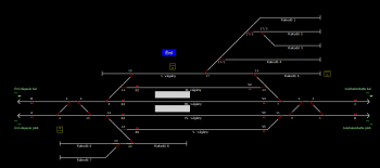 Érd állomás helyszínrajza (T2 Helyszínrajzi kép)