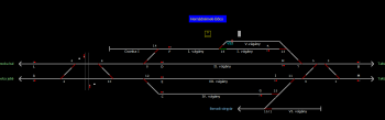Hernádnémeti-Bőcs állomás helyszínrajza (T2 Helyszínrajzi kép)