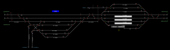 Kaba állomás helyszínrajza (T2 Helyszínrajzi kép)