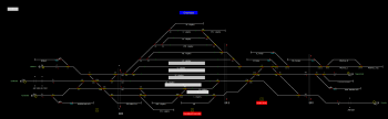Orosháza állomás helyszínrajza (T2 Helyszínrajzi kép)
