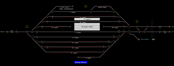 Bodajk állomás állomás helyszínrajza (T2 Helyszínrajzi kép)