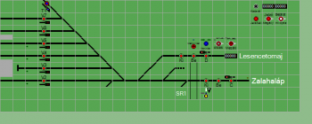 Tapolca állomás biztosítóberendezáse