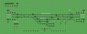 Mátravidéki erőmű állomás biztosítóberendezáse