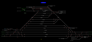 Szerencs állomás helyszínrajza