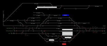 Mezőtúr állomás helyszínrajza