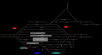 Szob állomás helyszínrajza