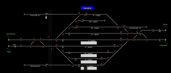 Lepsény állomás helyszínrajza