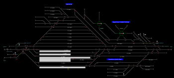 Nagykanizsa állomás helyszínrajza