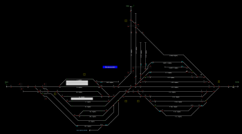 Murakeresztúr állomás helyszínrajza